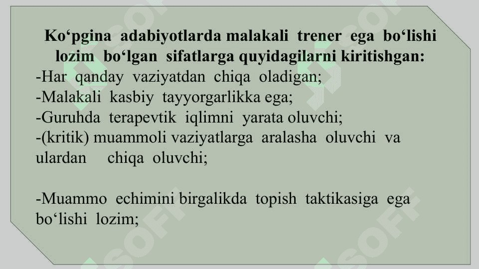 Trener va guruhning o‘zaro munosabatlari masalasi 4