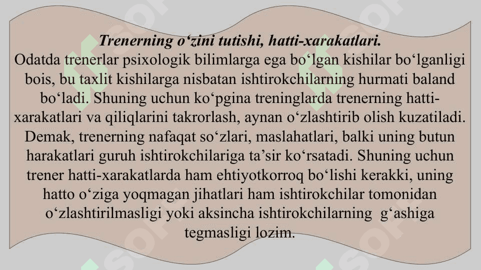 Trener va guruhning o‘zaro munosabatlari masalasi 8