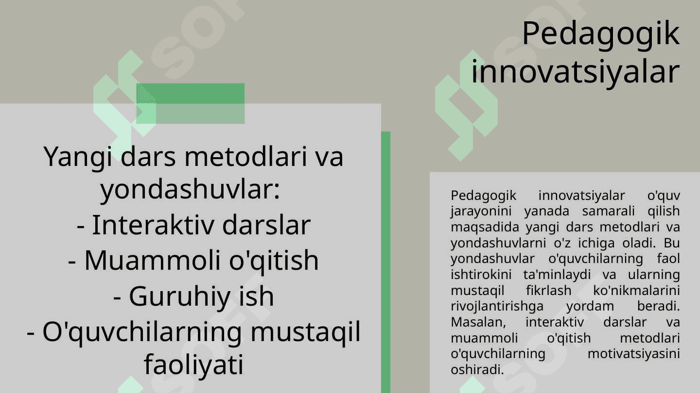 Pedagogik faoliyat tamoyillari 6
