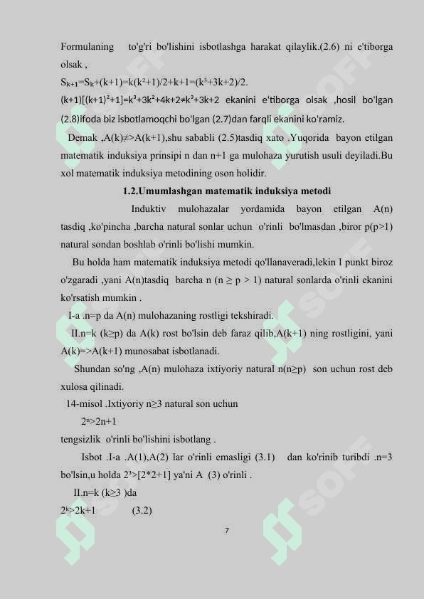 MATEMATIK INDUKSIYA YORDAMI 7