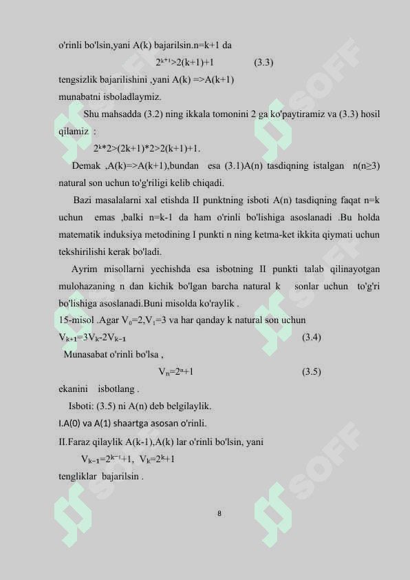MATEMATIK INDUKSIYA YORDAMI 8