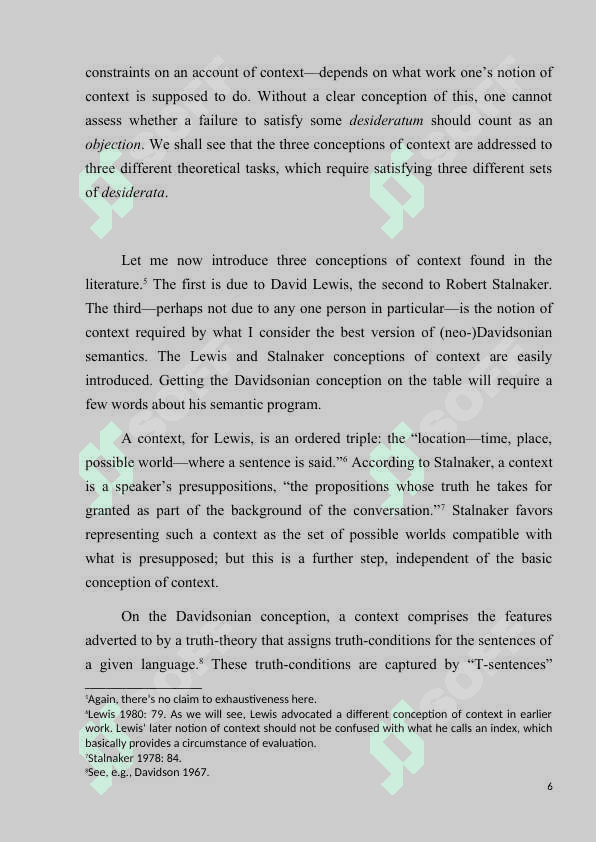 The role of context in teaching new words 6