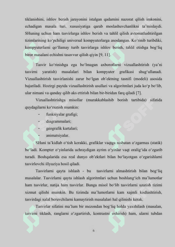 Tasvirlarga ishlov berish jarayonining dasturiy ta’minotini MATLAB muhitida ishlab chiqish 6
