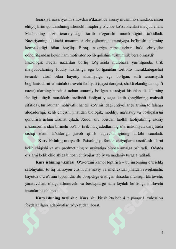 A MASLOU OʻZ OʻZINI KAMOL TOPTIRISH NAZARYASI 3