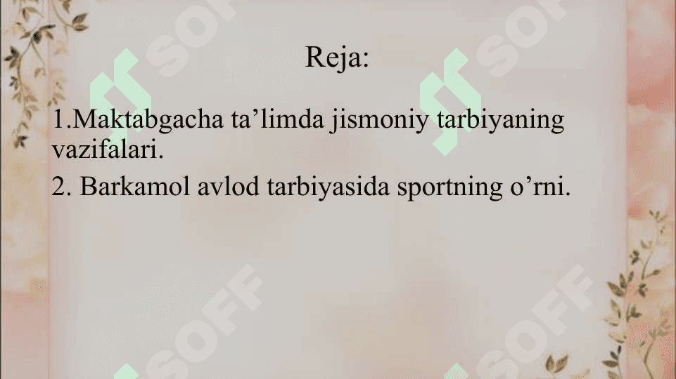 MAKTABGACHA YOSHDAGI BOLALARNING JISMONIY TARBIYASI 2
