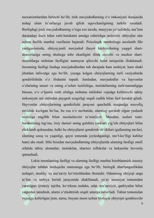 OʻZ OʻZINI KAMOL TOPTIRISH NAZARYASI 8