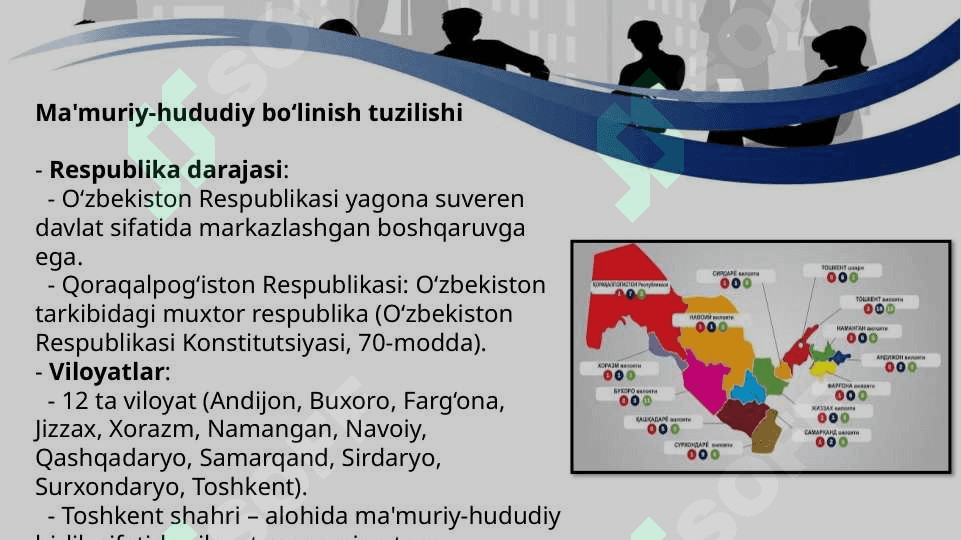 Oʻzbekiston Respublikasining ma’muriy-hududiy tuzilishi 5