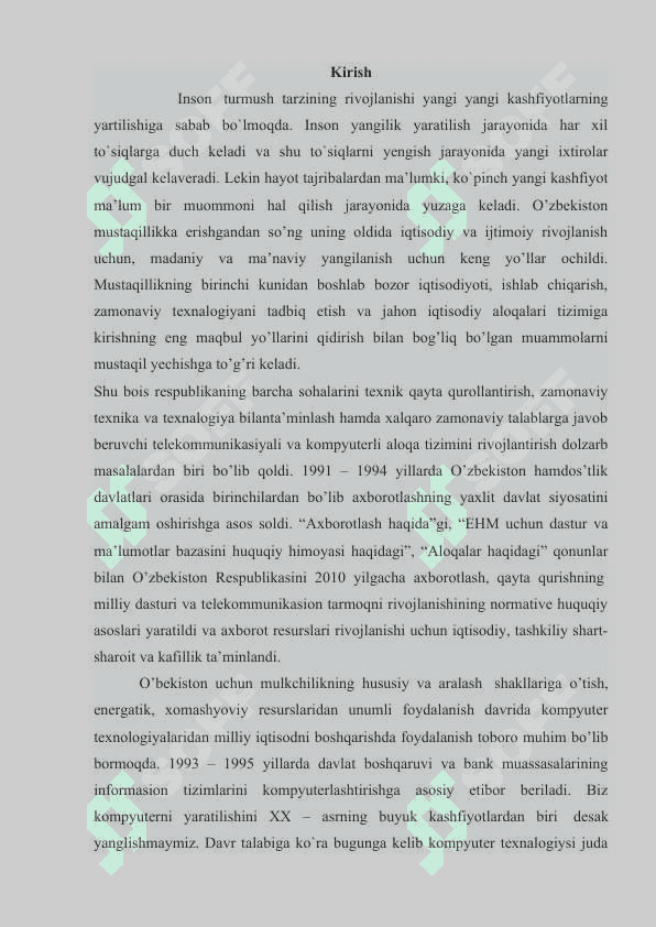 INFORMATIKA FANINING MAZMUNI VA UNING BUGUNGI TARAQQIYOT DARAJASI 2