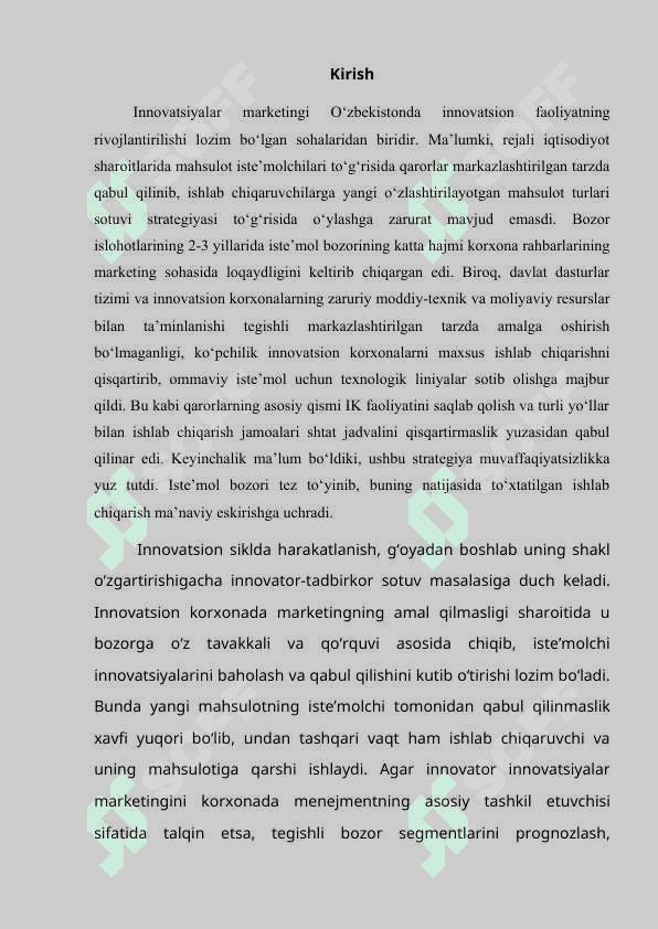 Innovatsion marketing faoliyatini takomillashtirish 2