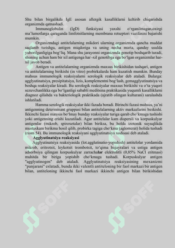 Antigen va antitelalar. Immunologik reaksiyalar, ularning tarkibiy qismlari (antigyenlar, antitelalar), qo‘yishdan maqsad. Diagnostikum va diagnostik zardoblar xaqida tushuncha. Diagnostik zardoblarni olish usullari 5