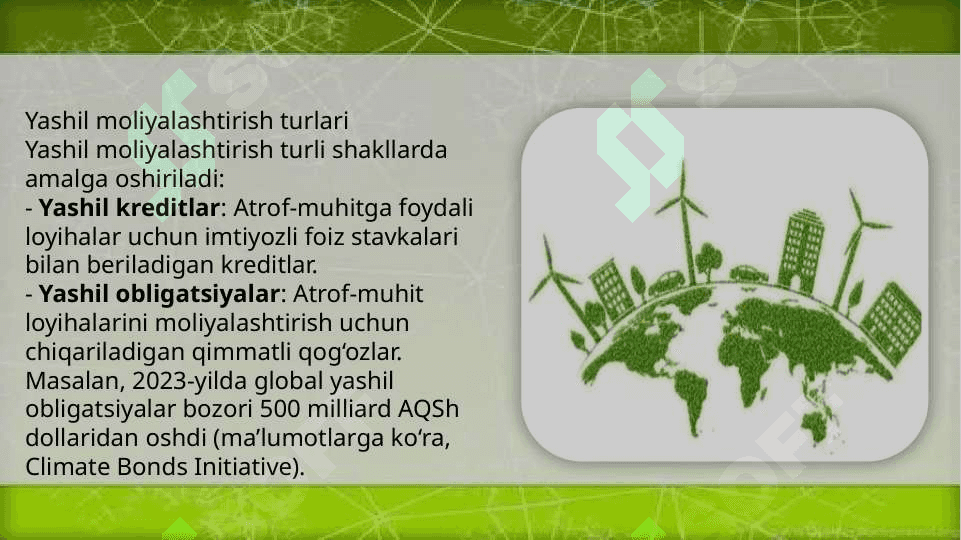 Yashil moliyalashtirish 4