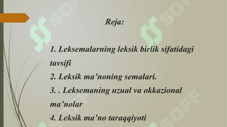 Leksema va uning til qurilishidagi maqomi 2