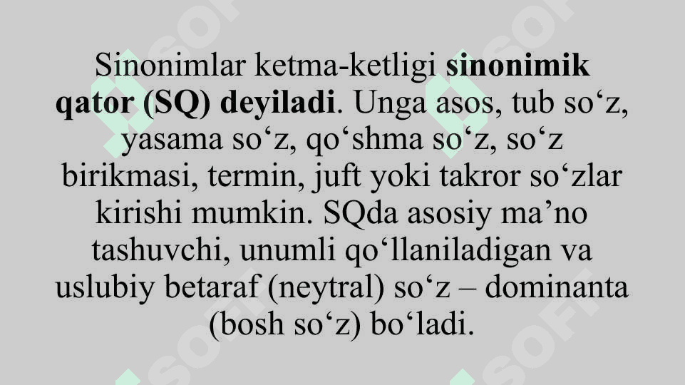 O‘zbek tilida sinonimiya va omonimiya. 5