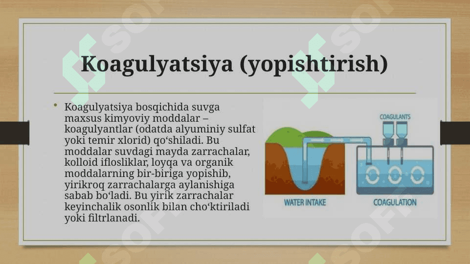 Ichimlik suvini kimyoviy tozalash bosqichlari 3
