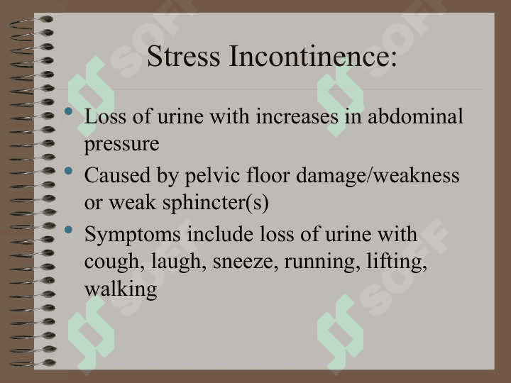 Urinary incontinence 4