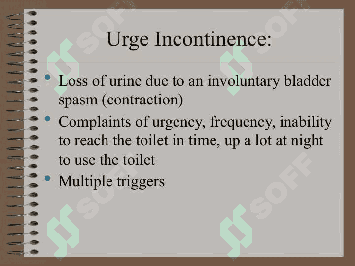 Urinary incontinence 5