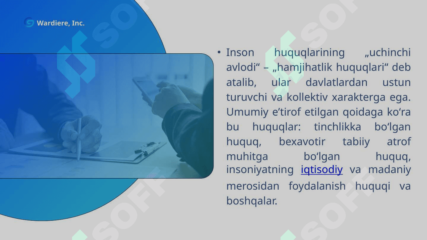 Inson huquqlari va ijtimoiy himoya. 4