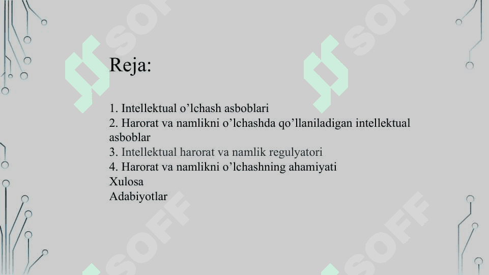 Intellektual o’lchash asboblarini harorat va namlikni o’lchashda qo’llash 2