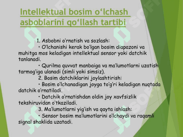Intellektual o‘lchash asboblarini bosimni  o‘lchashda qo‘llash tartibi va usullari 4