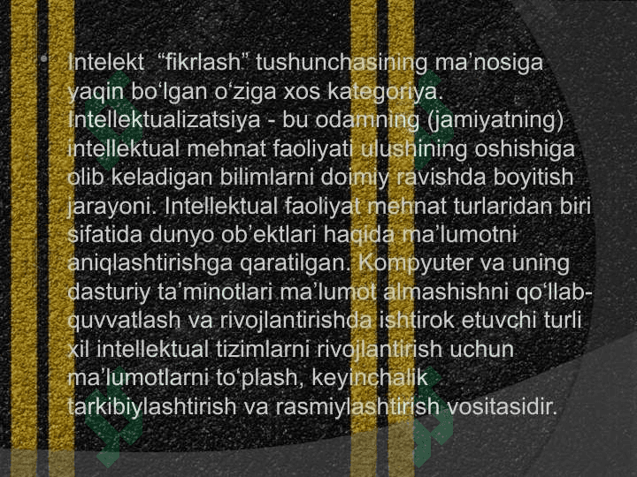 Intellektual o‘lchash asboblarining texnik va dasturiy ta’minotlari. Intellektual o‘lchash asboblarining datchiklari va asosiy komponentlari 3
