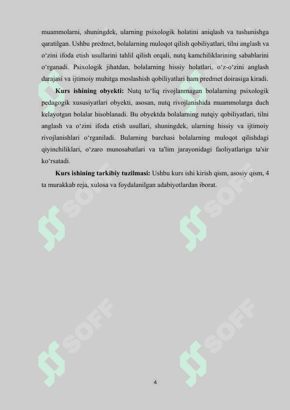 Nutq to‘liq rivojlanmagan bolalarning psixologik pedagogik xususiyatlar. 4