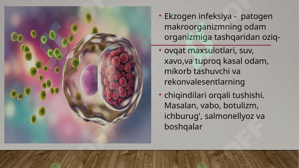 INFEKSIYALAR KO’P QIRRALI SHAKINLANISHINI BELGILAYDIGAN OMILLAR 3