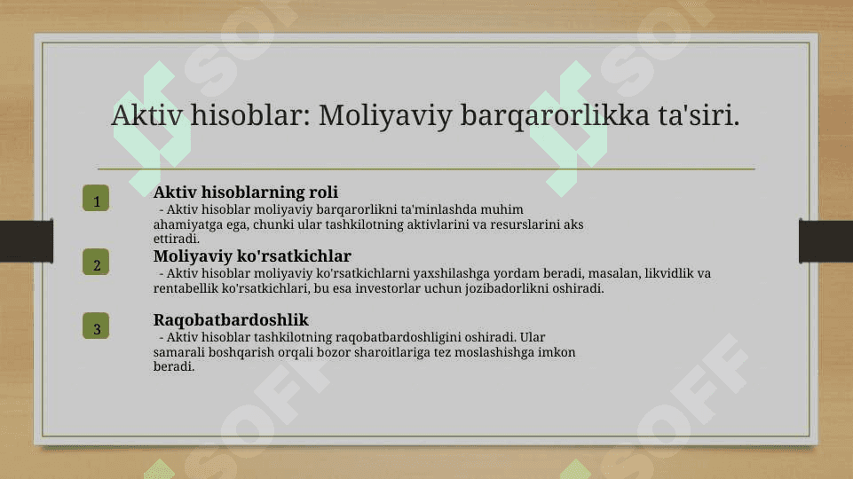 Aktiv,passiv va aktiv passiv schyotlar va ularni oʻziga xos xususiyatlari.pptx 7