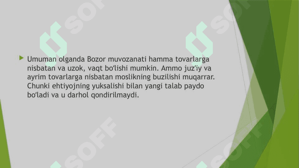 Bozor muvozanati 3