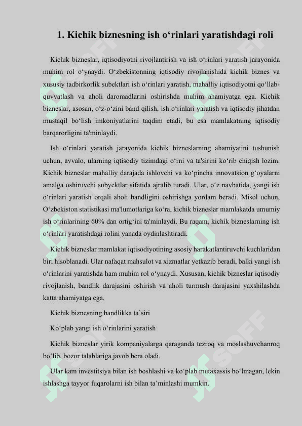 AXOLI BANDLIGI VA DAROMADLARINI OSHIRISHDA KICHIK BIZNES VA HUSUSIY TADBIRKORLIK SUBEKTLARI KOʻRSATKICHLARINI EKONAMATRIK TAXLIL QILISH.docx 3
