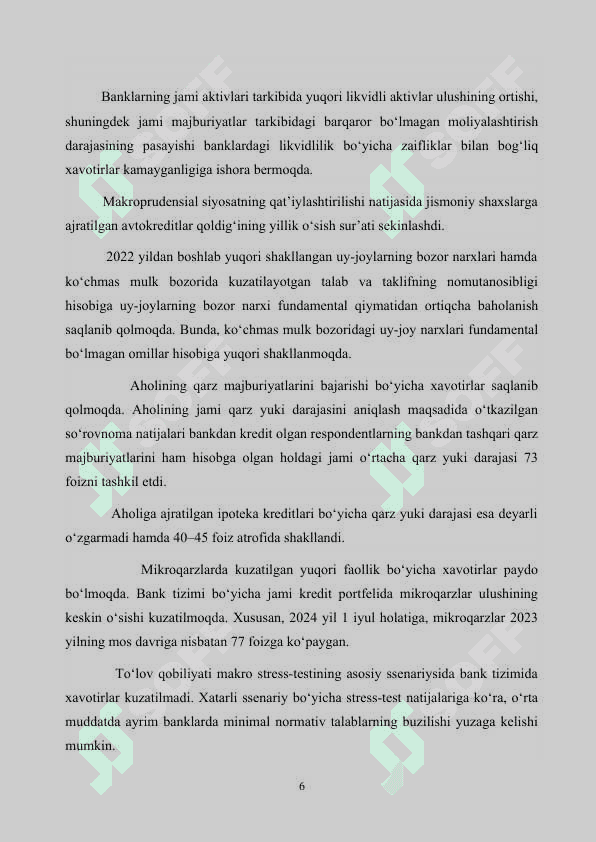 Mikrokreditbank bank amaliyot hisoboti 6