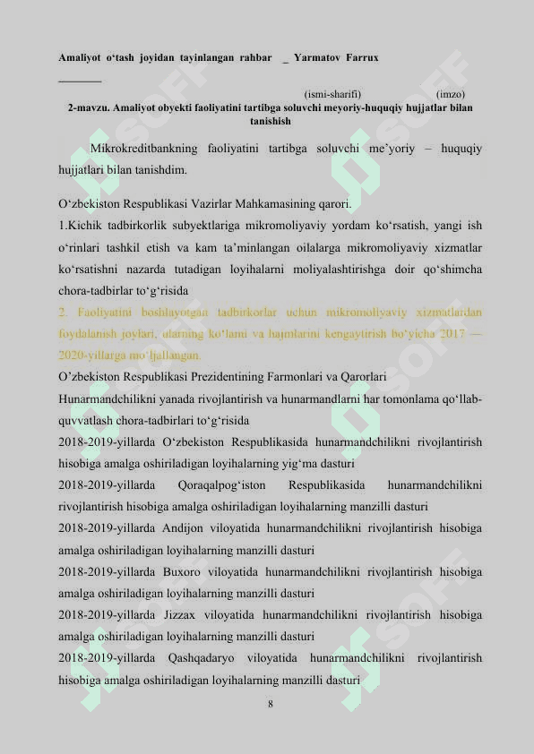 Mikrokreditbank bank amaliyot hisoboti 8