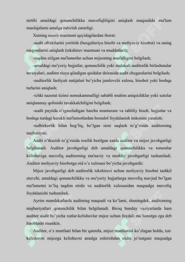 Auditorlik tekshiruviga tayyorgarlik ko'rish 8