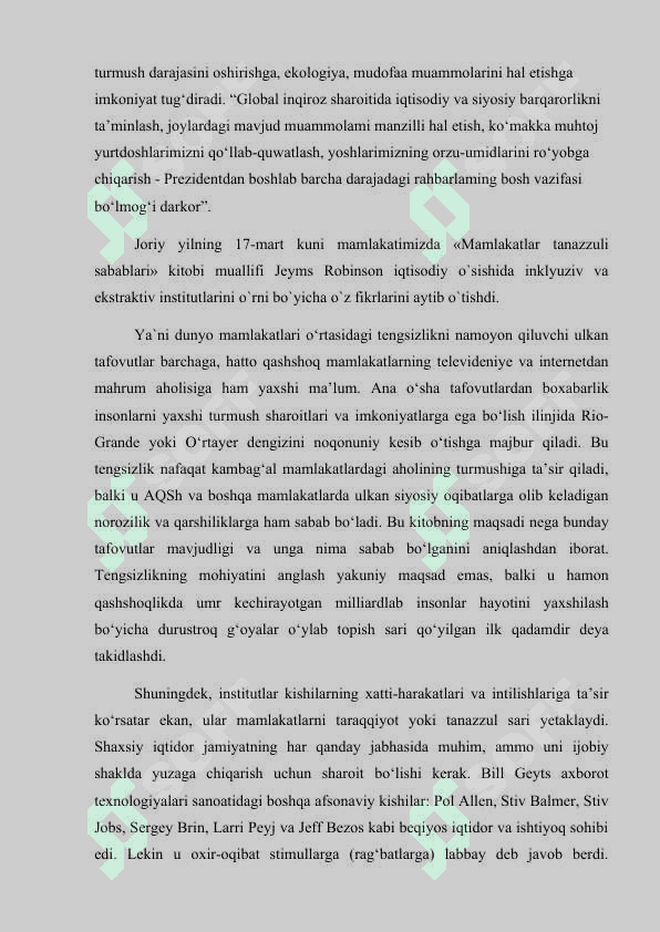 Davlatning iqtisodiy o'sishga tasiri. 3