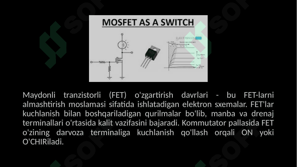 Maydonli va  Bipolyar tranzistor kalit sxemalari 3