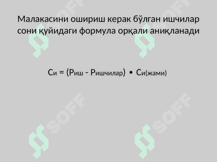 КОРХОНА ПЕРСОНАЛИДАН ФОЙДАЛАНИШ ДАРАЖАСИНИ ТАҲЛИЛ 7