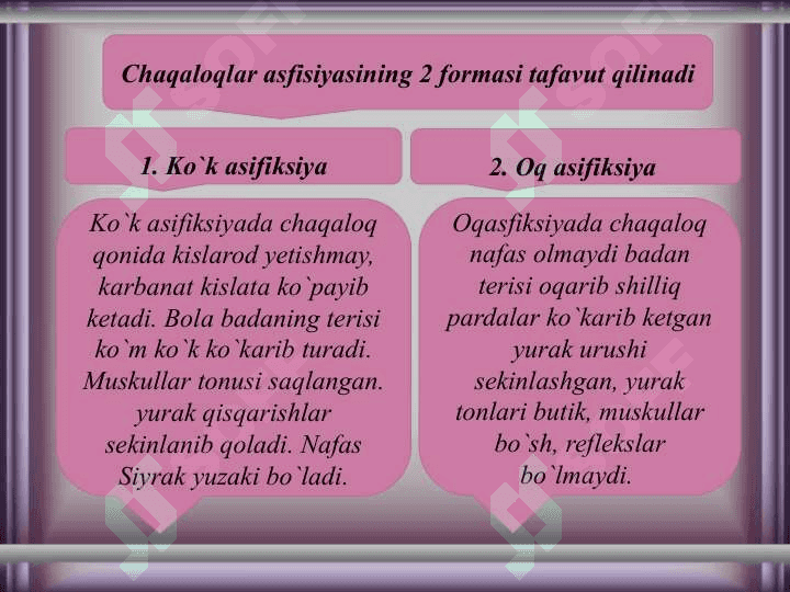 Chaqaloqlar kasalliklari va ularni parvarish qilish 4