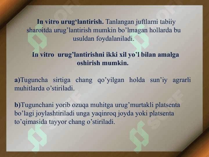O’simliklar  selektsiyasida in vitro usulini qo’llash 2