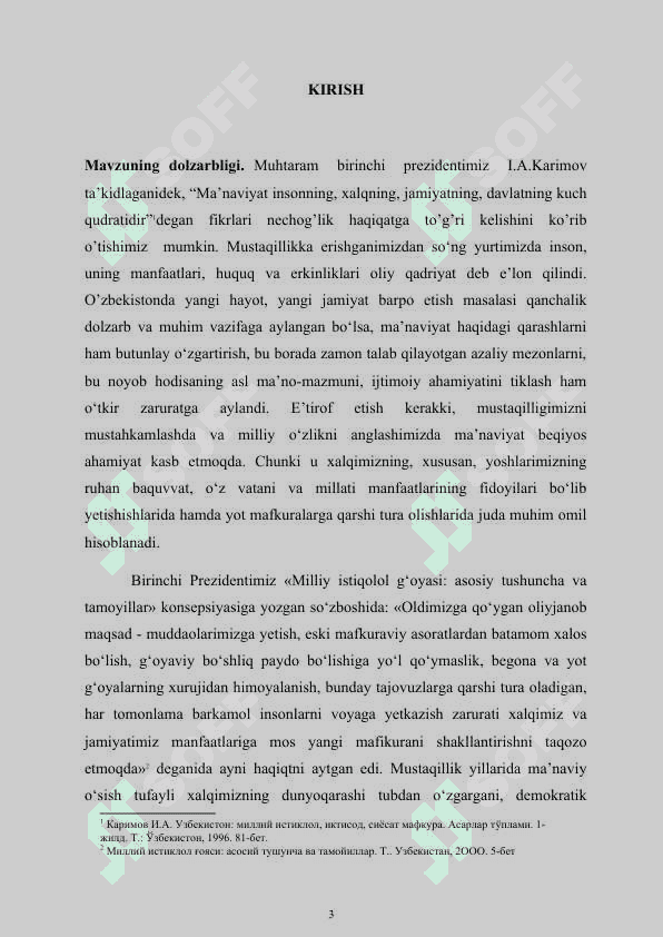 O‘ZBEKISTONDA MA’NAVIY VA MA’RIFIY ISLOHOTLAR JARAYONI: MUAMMOLAR VA NATIJALAR SURXONDARYO MISOLIDA (1991-2022) 3