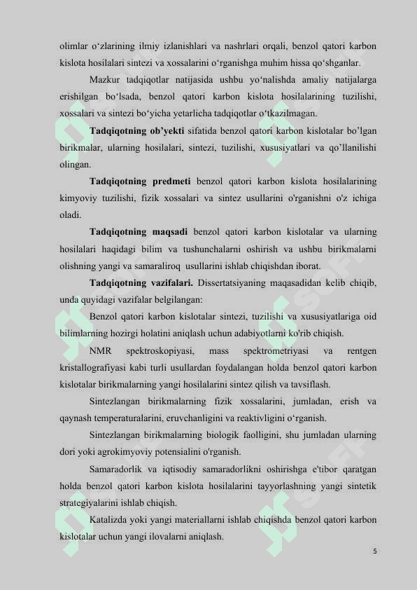 BENZOL QATORI KARBON KISLOTALAR HAQIDA ASOSIY MA’LUMOT 3