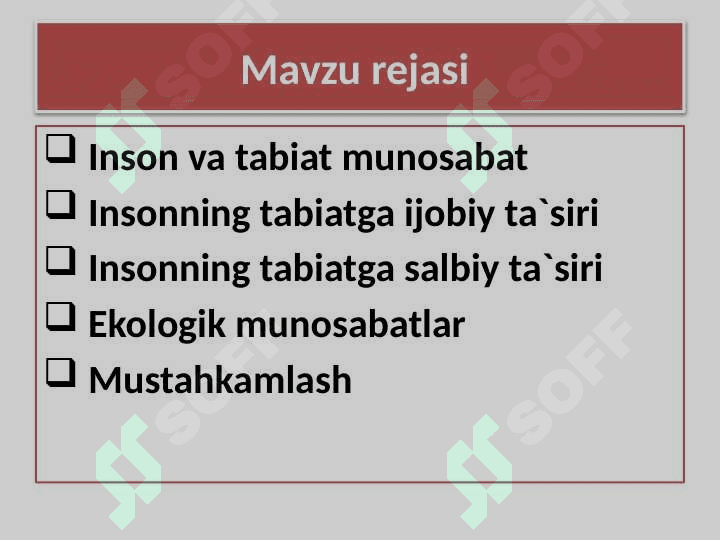 Inson va tabiat munosabat 3