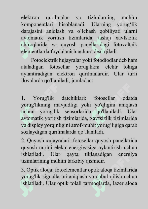 Fotorezistor yordamida xonalarni yoritish chiroqlarini boshqarish 5