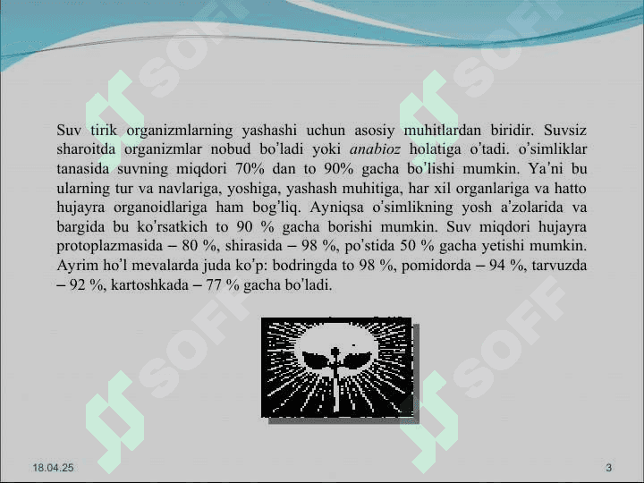O’simliklarning  suvni so’rishiga tashqi muhit jmillarining ta’siri” 3