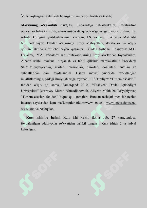 O'zbekistonda jahon tajribasi asosida turistik infratuzilmani rivojlantirish 4