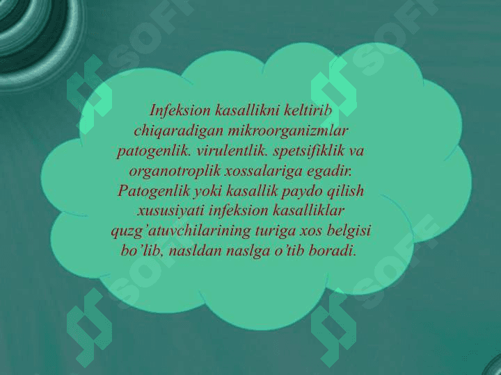 Infeksiya haqida ta’limot 5