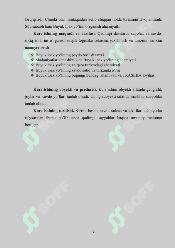 Buyuk ipak yoʻlining xalqaro turizm rivojlanishidagi oʻrni 3