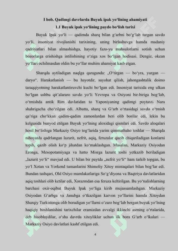 Buyuk ipak yoʻlining xalqaro turizm rivojlanishidagi oʻrni 4
