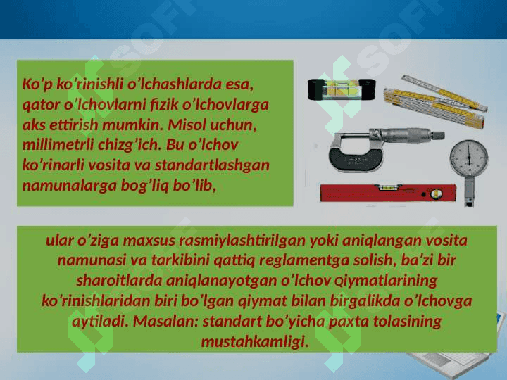 O’lchash vositalari va ularning asosiy mеtrologik tavsiflari 4