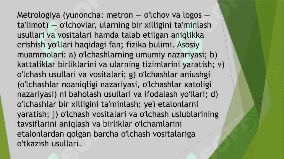Meterologik o‘lchov tizimlaridan foydalanish 2