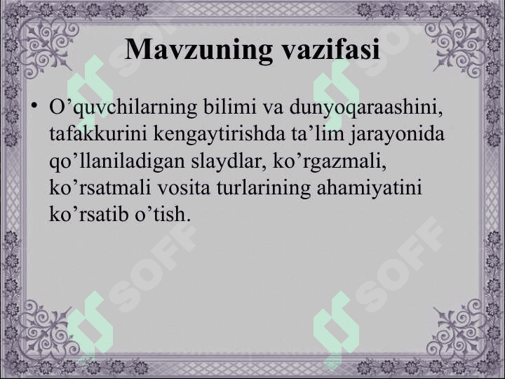 Umumta’lim maktablarida biologik ta’limning roli. 5