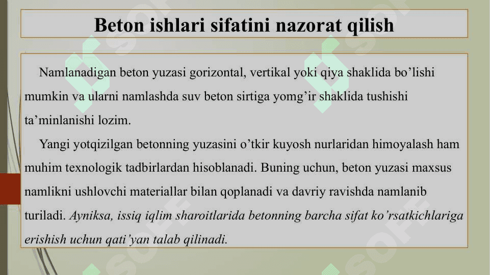 Beton ishlari sifatini nazorat qilishdagi me'yoriy hujjatlar tizimi 6